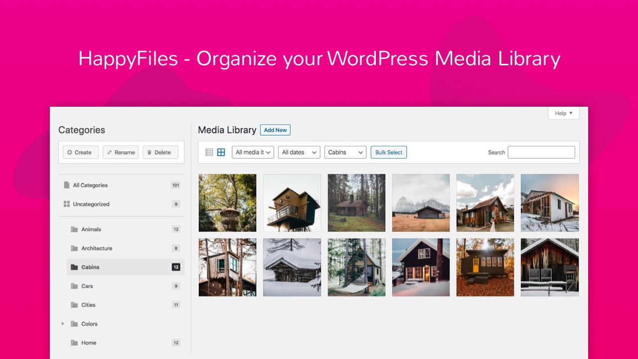 Wordpress文件夹神器Happy Files